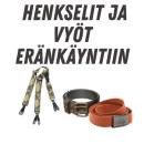 Naisten henkselit ja vyöt eränkäyntiin