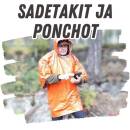 Sadetakit ja ponchot