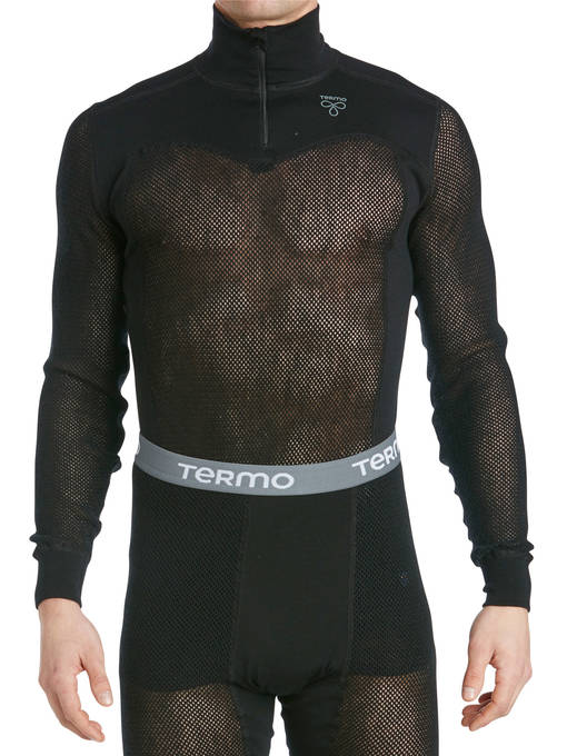 TERMO Woolnet Turtleneck w zip Aluspaita - Alusasut ja kerrastot ulkoiluun - 903190 - 1