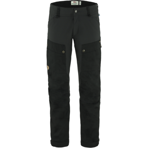 Fjällräven Keb Trousers M Reg - Miesten Ulkoiluhousut Musta - Ulkoilu- ja vaellushousut - F85656R-550 - 1