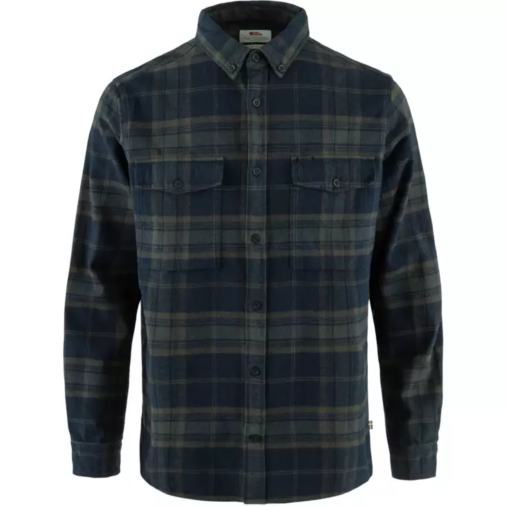 Fjällräven Övik Twill Shirt M Flanelli - Pitkähihaiset ulkoilupaidat - F81478-555-050 - 1