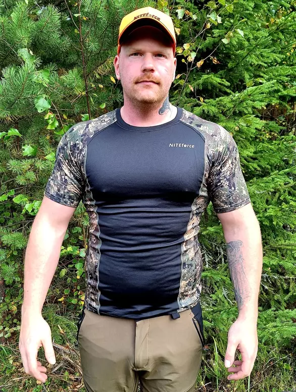 NITEforce Camo Tech t-paita - Lyhythihaiset ulkoilupaidat - 140-310 - 1