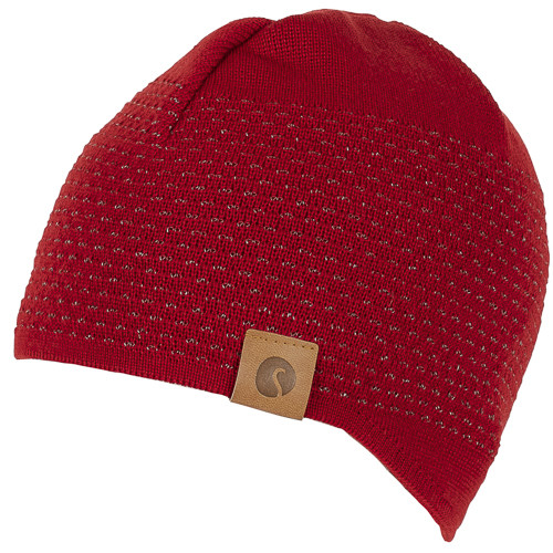 Salon Heijastava Merinovillapipo Punainen - Pipot, lakit ja lippikset ulkoiluun - SAL0101 - 1