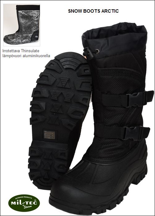 Talvisaappaat, Mil-Tec Snow Boots Arctic - Saappaat eränkäyntiin - 80-093-45-48381 - 1