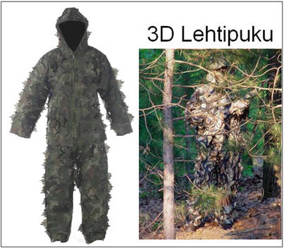 3D lehtipuku, Sniper - Naamioasusteet - 140-002-3411 - 1