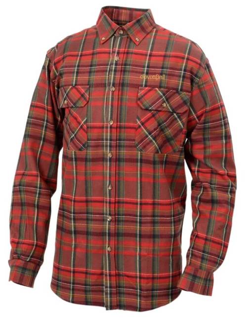 Dovrefjell flanellipaita, Punainen - Miesten paidat eränkäyntiin - 140-182-44643 - 1