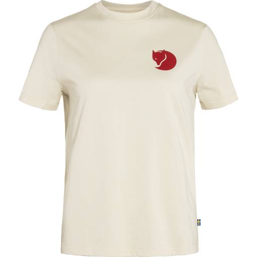 Fjällräven Boxy Logo Tee W White - Naisten lyhythihaiset paidat - F87153-113 - 1