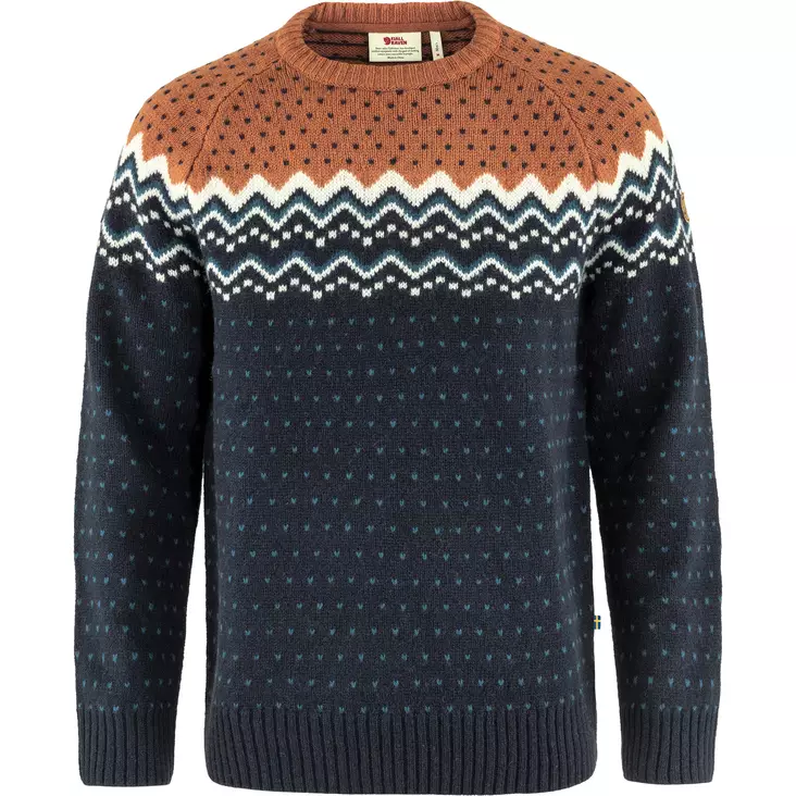 Fjällräven Övik Knit Sweater M Miesten Villapaita - Pitkähihaiset ulkoilupaidat - F81829-555-243 - 1