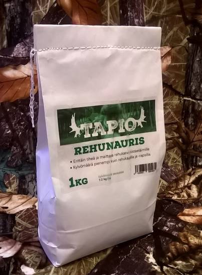 Rehunauris riistapeltosiemen 1kg pussi, Tapio - Muut riistatarvikkeet - 150-004-23185 - 1