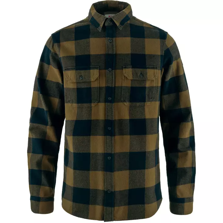 Fjällräven Övik Heavy Flannel M Flanellipaita - Pitkähihaiset ulkoilupaidat - F82978-265-555 - 1