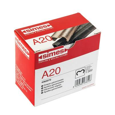 Simes Renkaita A20 GALV 1000kpl - Loukkutarvikkeet - 8429586036296 - 1