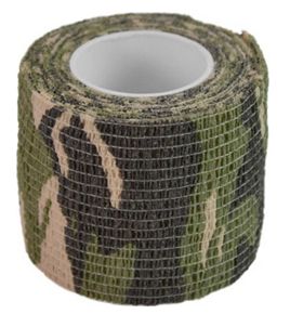 Itseensä tarttuva aseen naamiointiteippi, Woodland Camo - Houkuttelu ja naamiointi - 110-009-4577 - 1