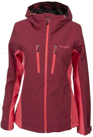 Dovrefjell Ravn takki naisille, Cherry-punainen - Naisten ulkoilu- ja vaellustakit - 140-251-2XL-57478 - 1