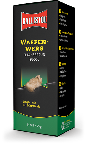 Ballistol Asesilla Tappura 75g Ruskea - Muut asehuoltotarvikkeet - 4017777237009 - 1