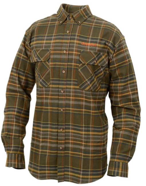 Dovrefjell Flanellipaita, vihreä - Pitkähihaiset ulkoilupaidat - 140-151-27129 - 1