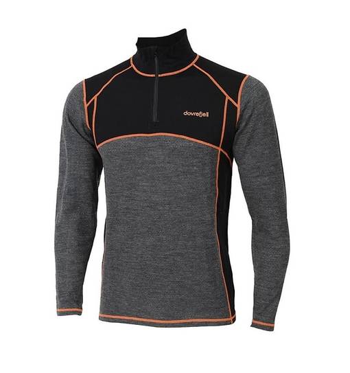 Dovrefjell Wool Mesh Poolo vetoketjulla - Alusasut ja kerrastot ulkoiluun - 140-200-5XL-49819 - 1