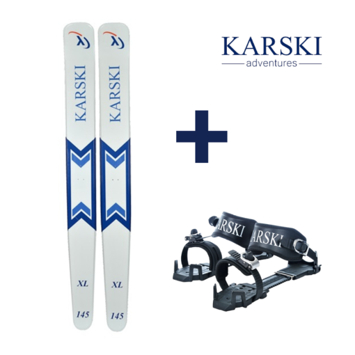 Liukulumikenkä KARSKI XL 2.0 145cm + Pivot Siteet Paketti - Erävarusteet - 80-128-145-56383PK - 1