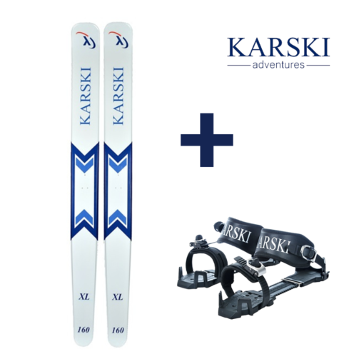 Liukulumikenkä KARSKI XL 2.0 160cm + Pivot Siteet Paketti - Erävarusteet - 80-128-160-56384PK - 1